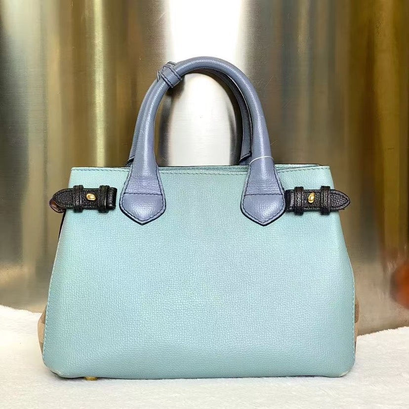 Burberry Luxury Banner Tote Bag Blue