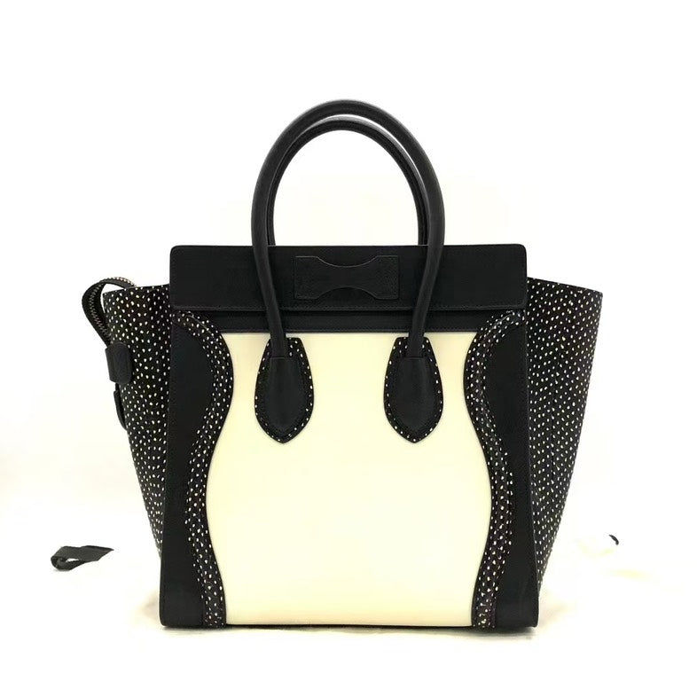 Luxury Luggage Bag And Tote Black White Tote Bag