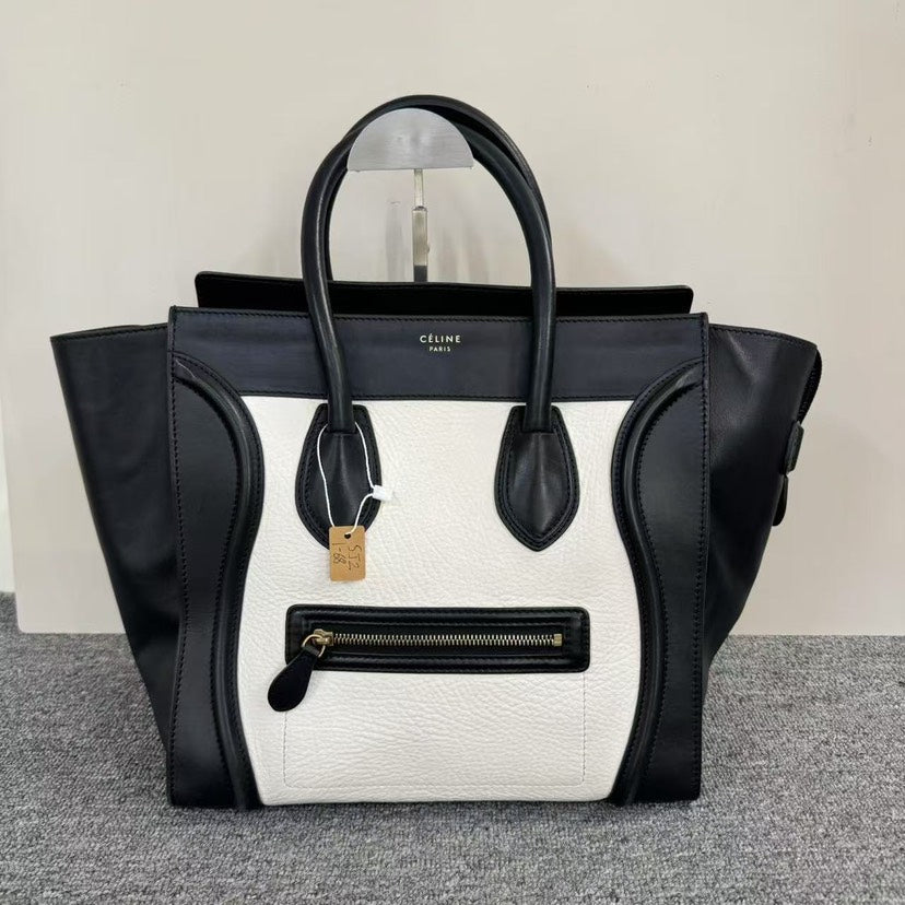 Luxury Luggage Bag Tote Black White Tote Bag