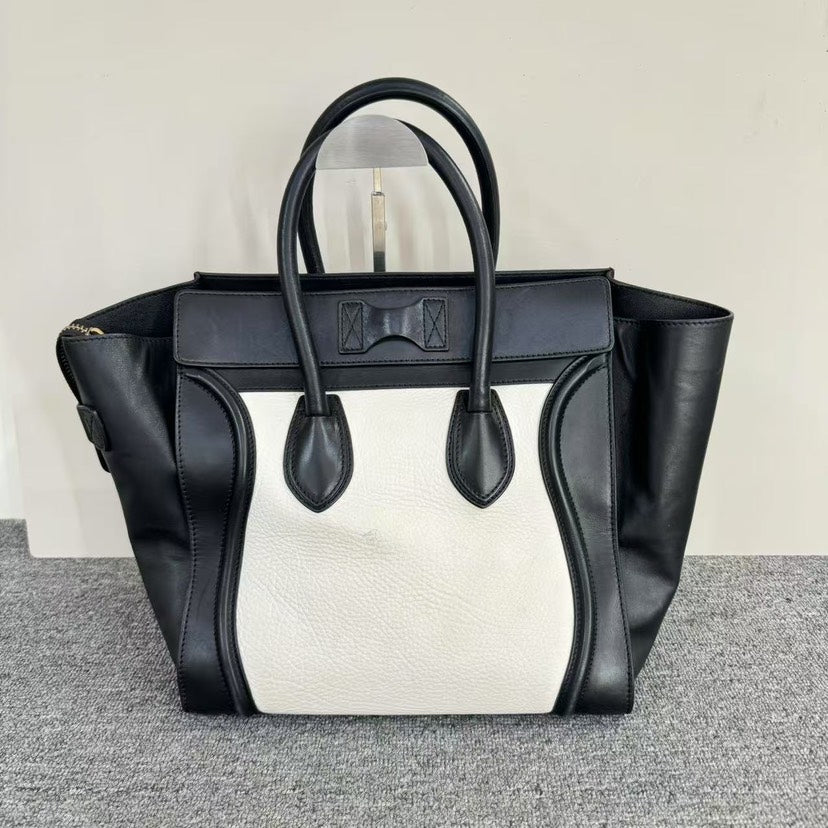 Luxury Luggage Bag Tote Black White Tote Bag