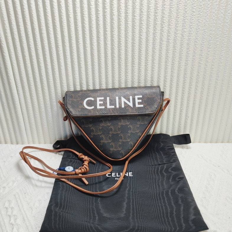 Luxury Triomphe Clutch In Handbag Canvas Brown Clutch Bag