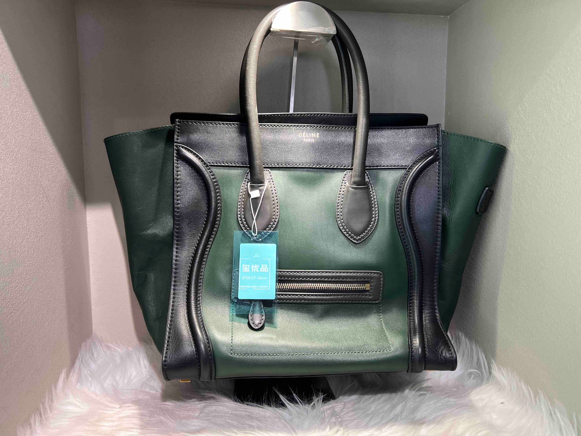 Luxury Luggage Smiling Face Bag In And Leather Black Travel Bag