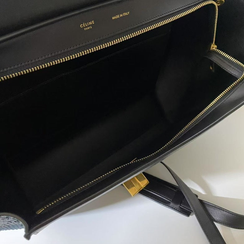 Luxury Two Ways Bag In And Python Leather Black Travel Bag