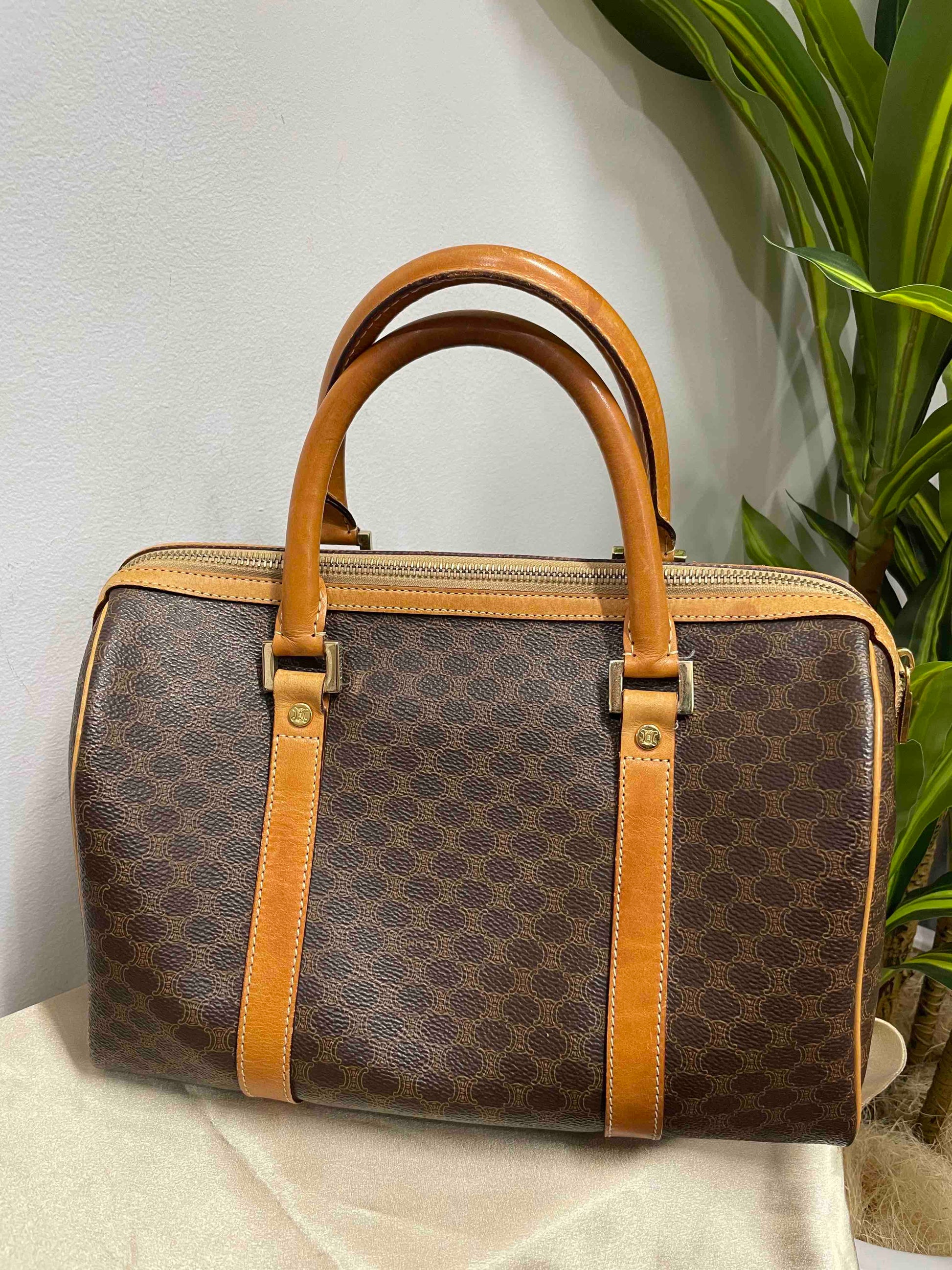 Luxury Boston Bag In Canvas Monogram Travel Bag
