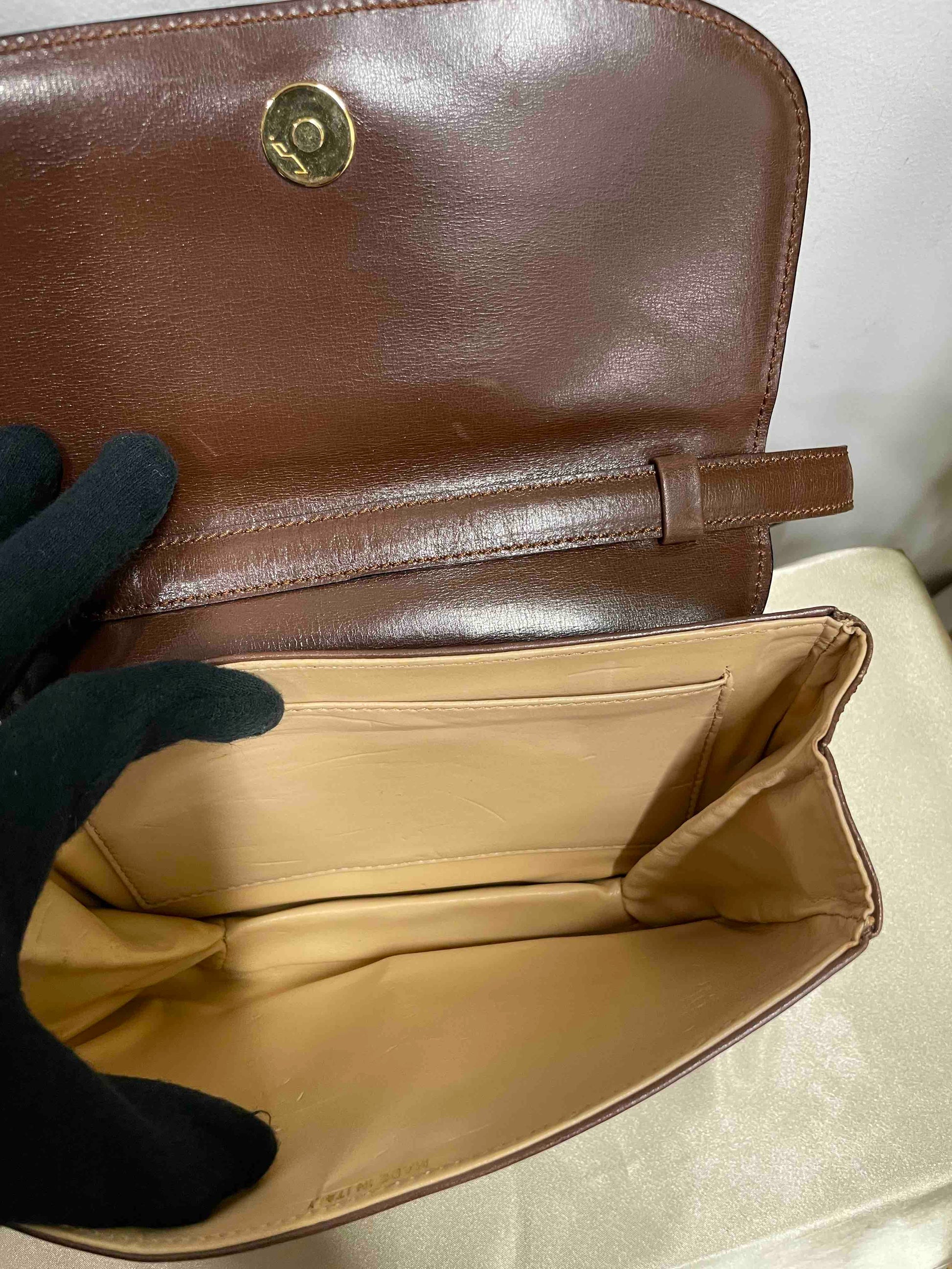 Luxury Shoulder Bag Leather Brown Brown Leather