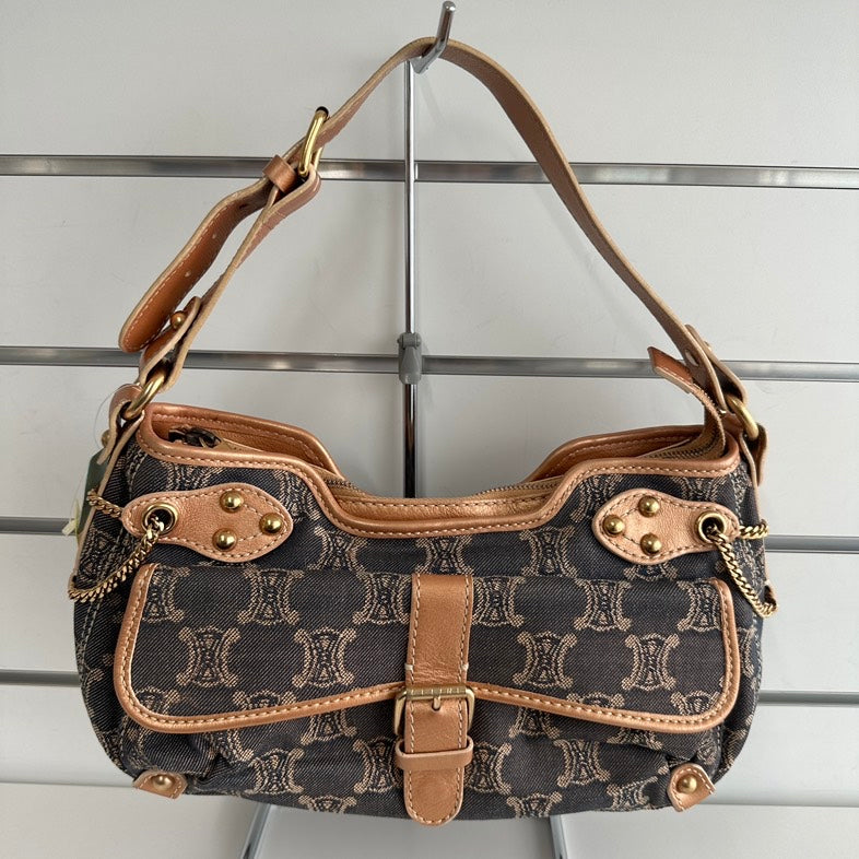 Luxury Macadam Shoulder Bag Canvas Black Shoulder Bag