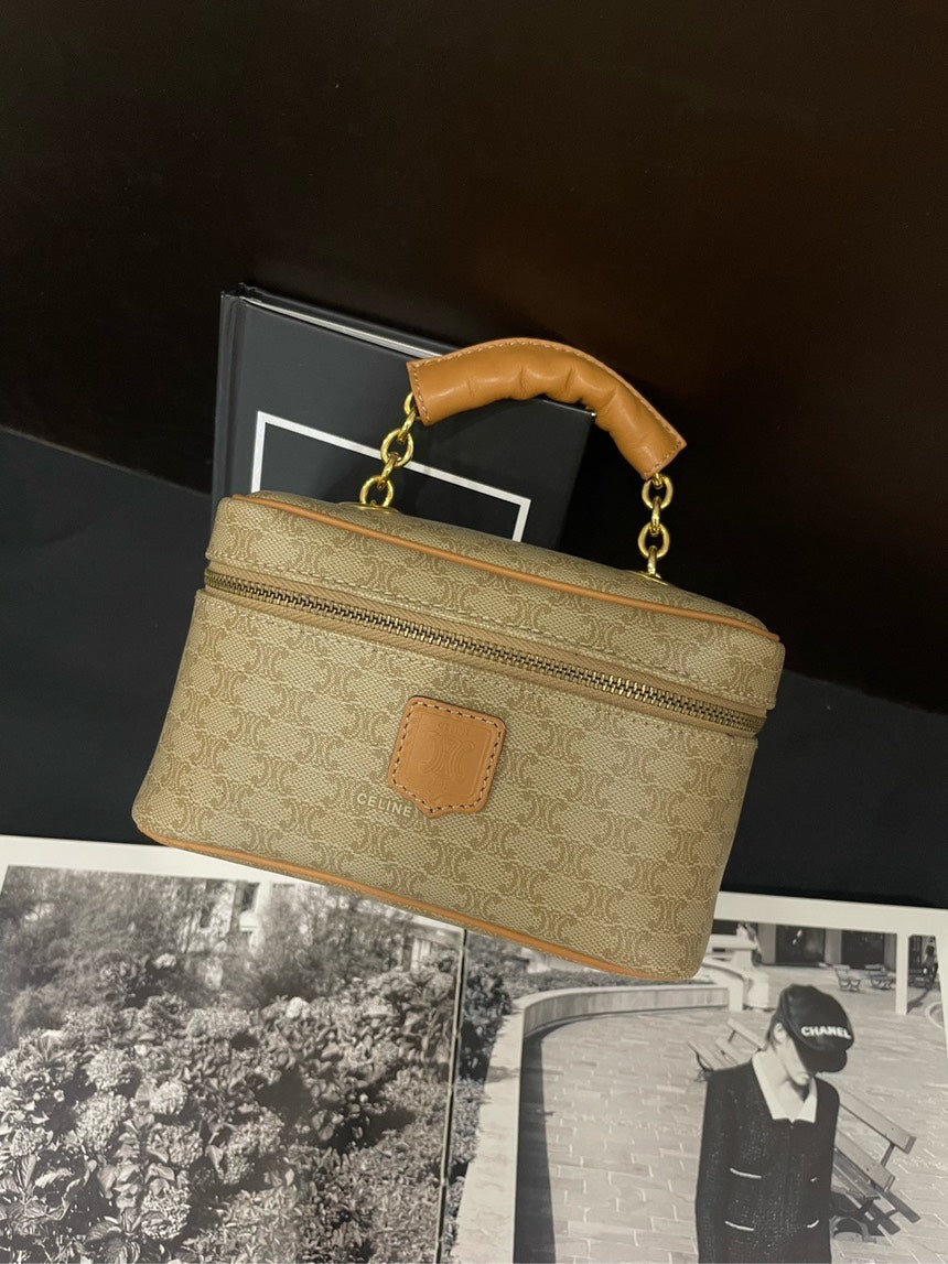 Luxury Case Milk Tea Color Shoulder Bag Monogram