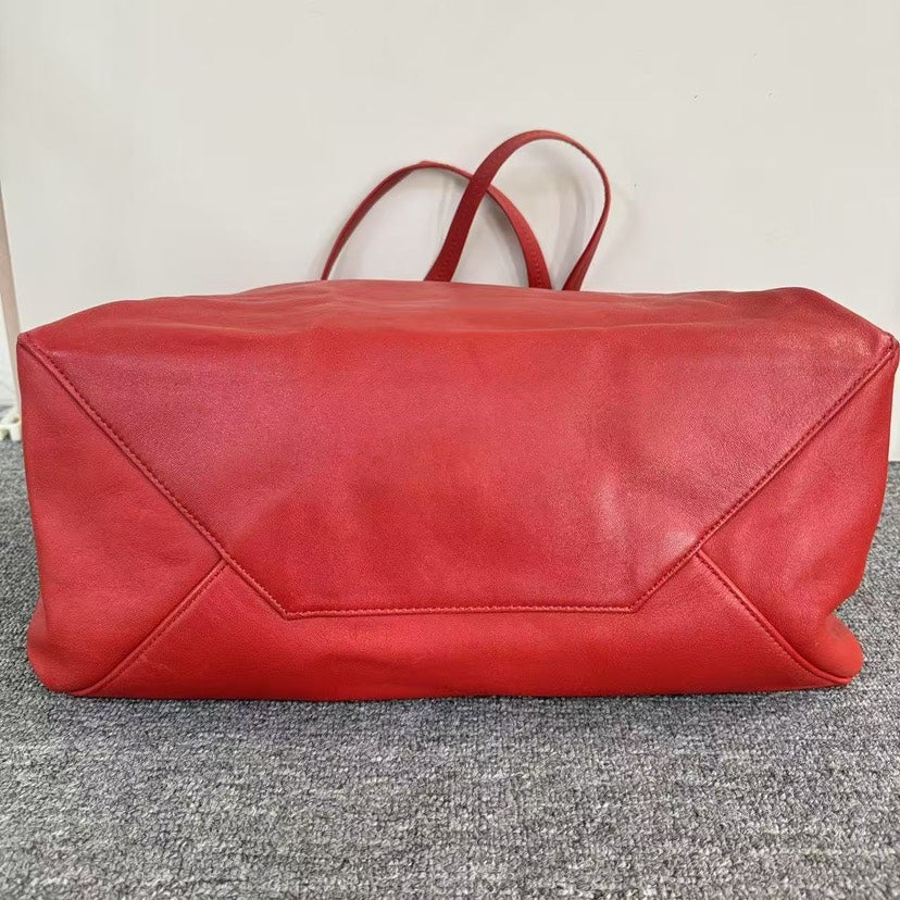 Luxury Tote Bag Sjz Leather Red