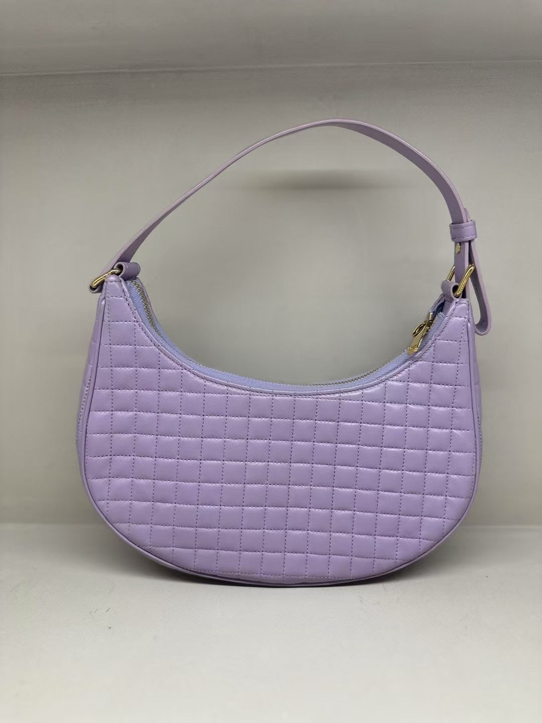 Luxury Triomphe Ava Hobo Bag Lilac Leather Travel Bag
