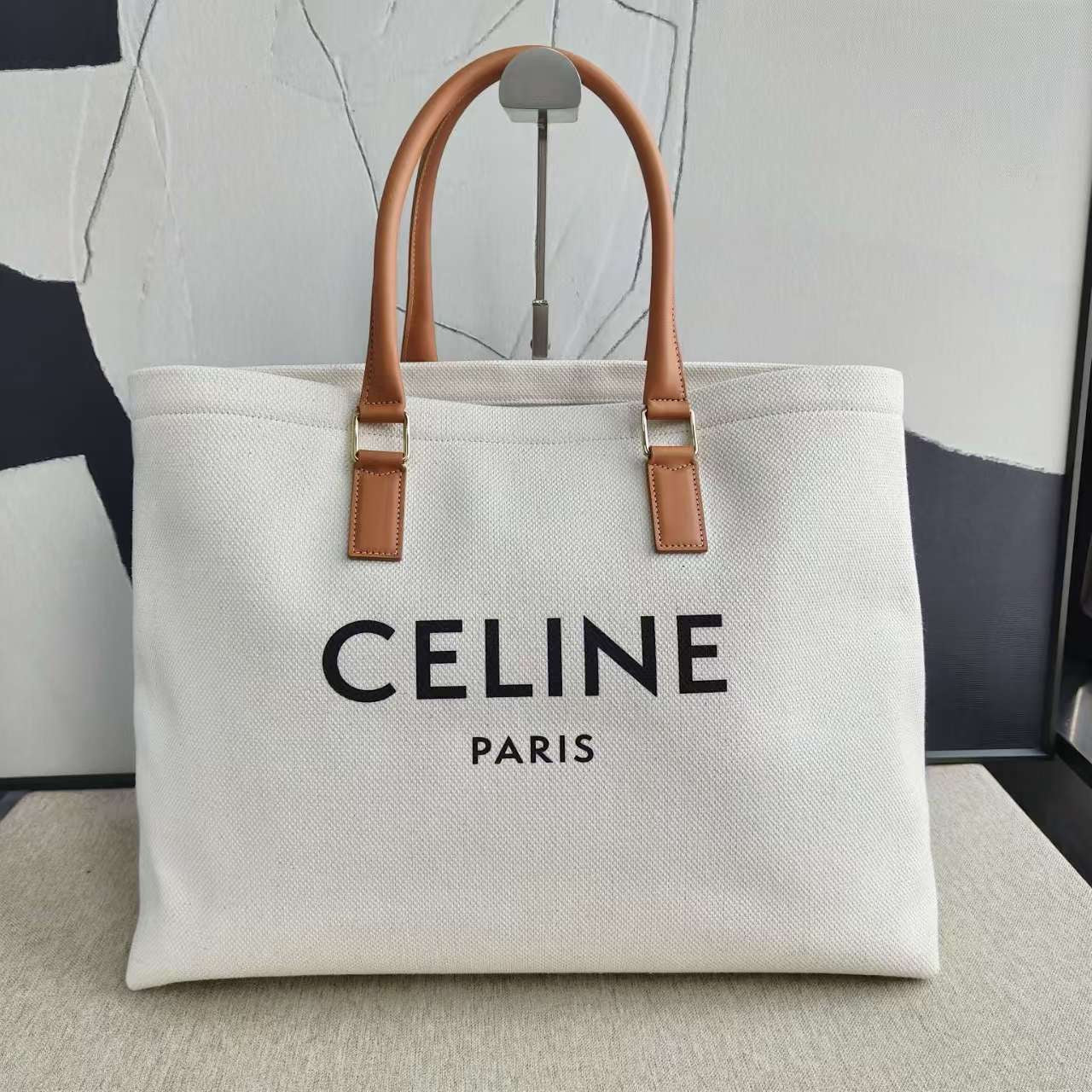 Luxury Cabas Phantom Tote Bag White Large