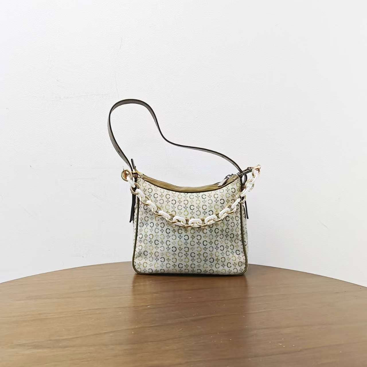 Luxury Macadam Shoulder Bag Green
