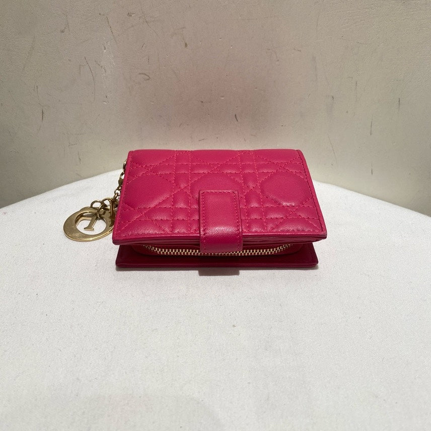 Dior Handbag Lady Fuchsia Wallet