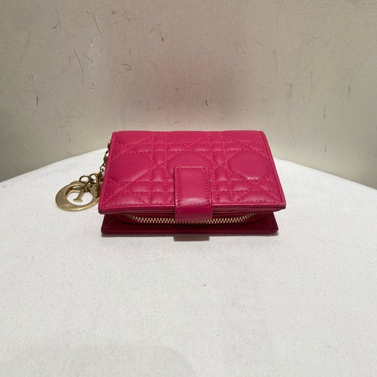 Dior Handbag Lady Fuchsia Wallet