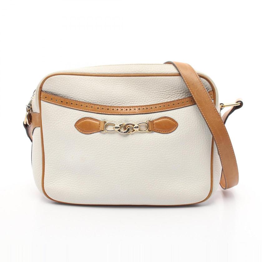 Luxury Shoulder Bag Off Leather White