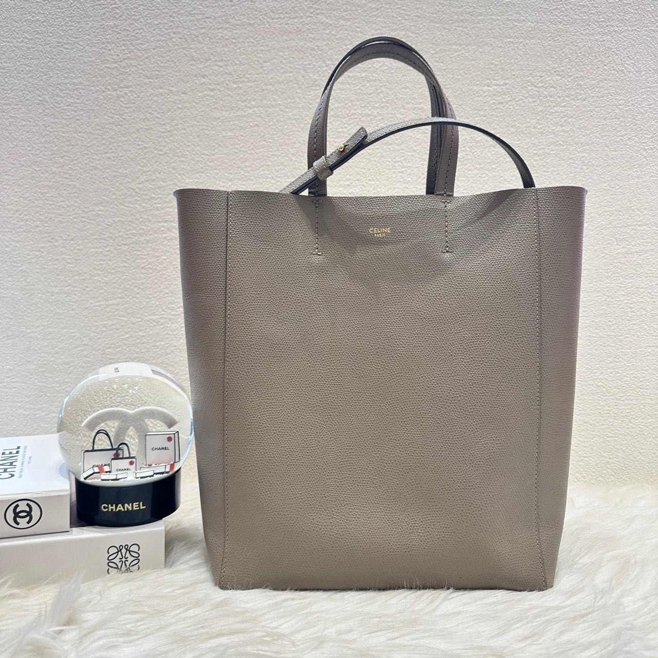 Luxury Tote Phantom Gray Tote Bag Leather Medium