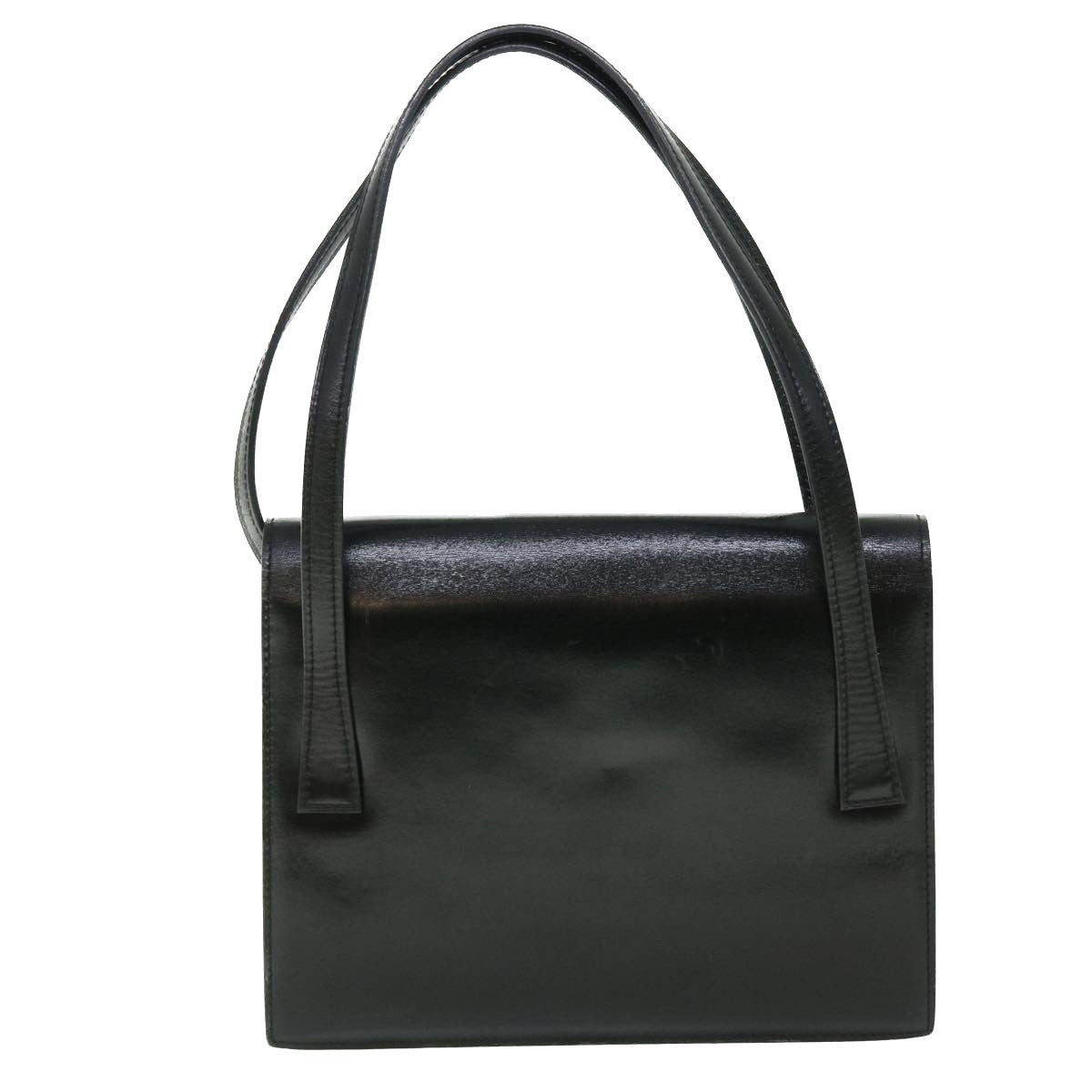 Luxury Circle Shoulder Bag Rd Leather Black