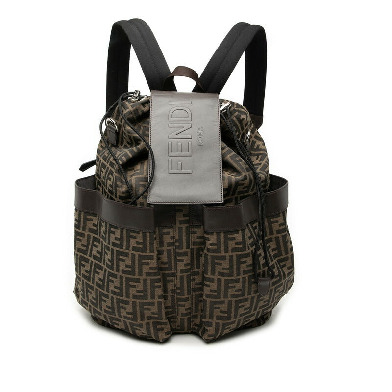 Fendi Zucca 2Way Backpack Leather Canvas