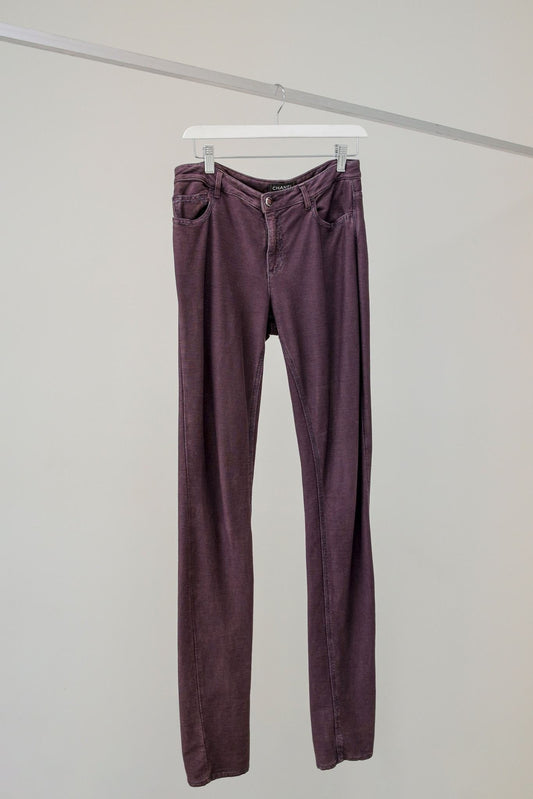Chanel Aubergine Skinny Jeans Apparel