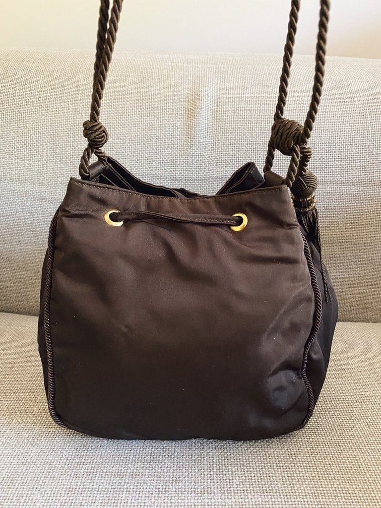 Prada Drawstring Bag Nylon Travel Bag