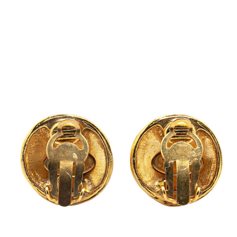 Gold Plated Coco Mark Earrings Jewelry Heritage