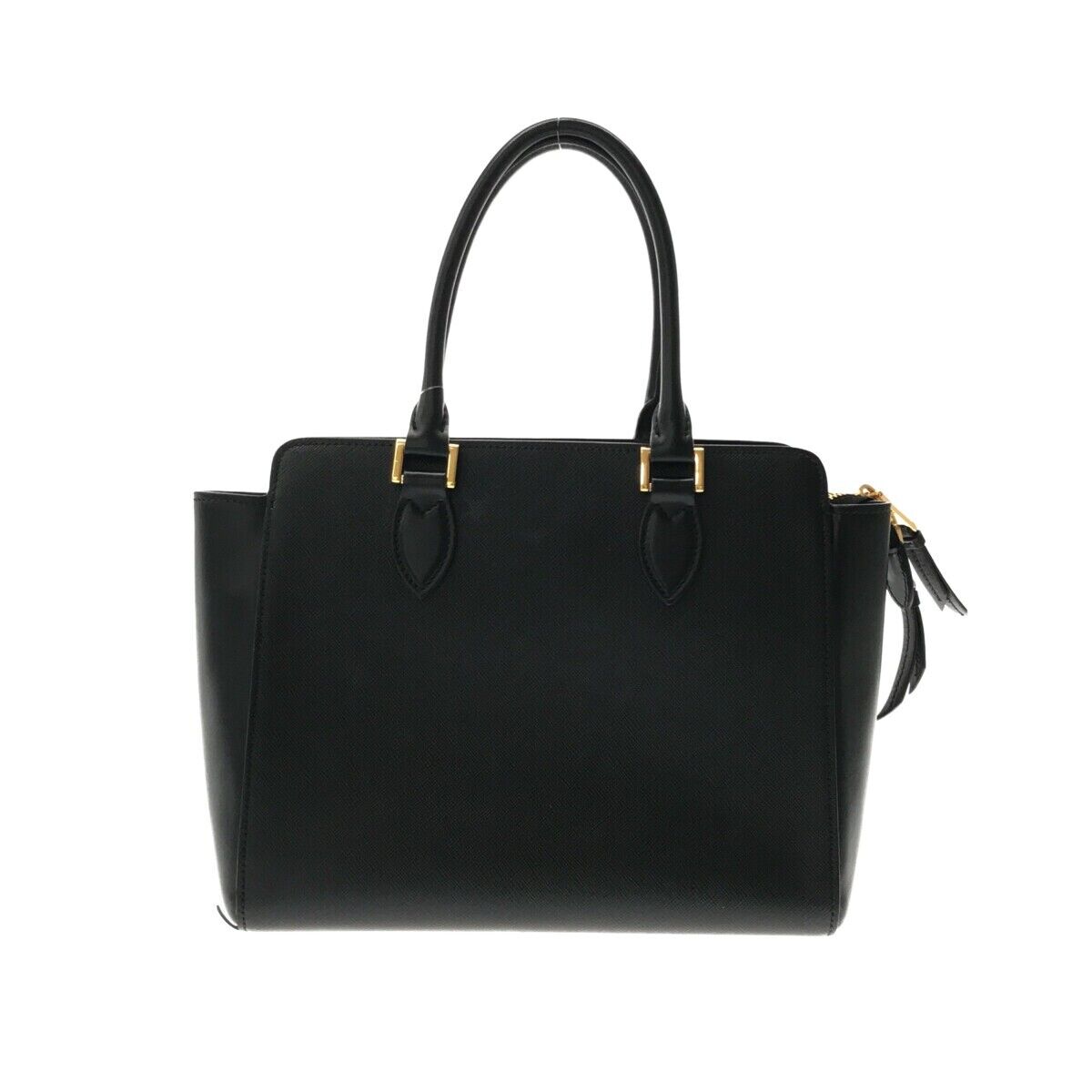 Prada Calf Handbag Saffiano Black Tote Bag