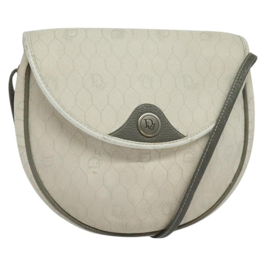 Dior Shoulder Bag Christian Honeycomb Bag Canvas White