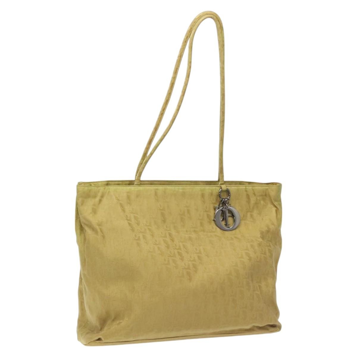 Dior Tote Bag Christian Trotter Open Tote issimo Bag Canvas Yellow