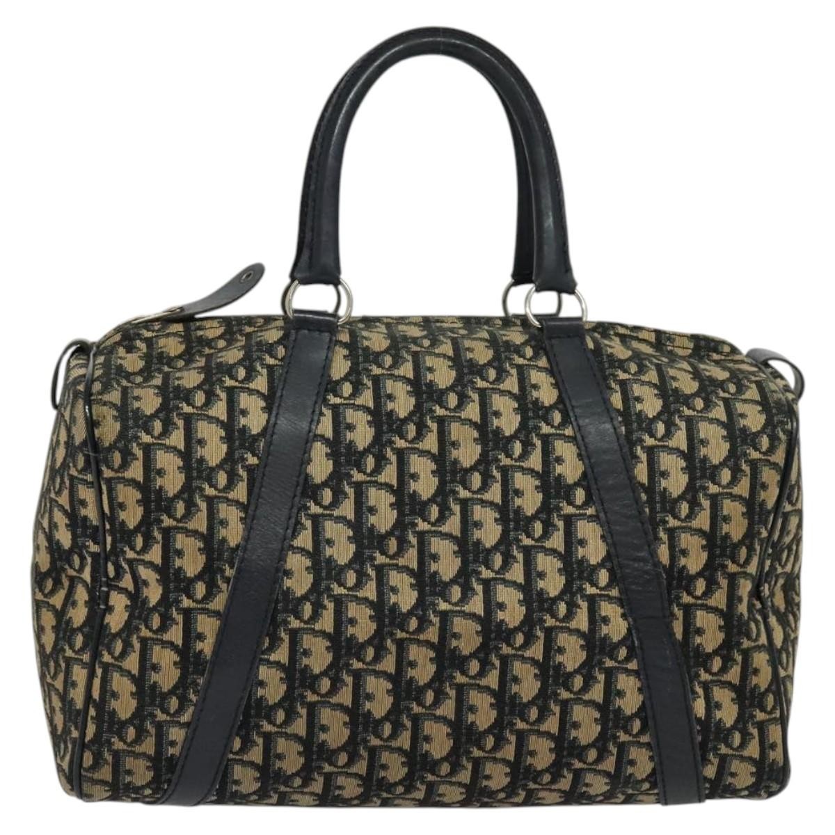 Dior Handbag Christian Trotter Boston Bag issimo Bag Canvas Blue Navy