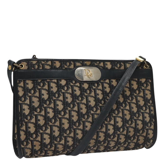 Dior Shoulder Bag Christian Trotter Bag 3 Canvas Blue Navy