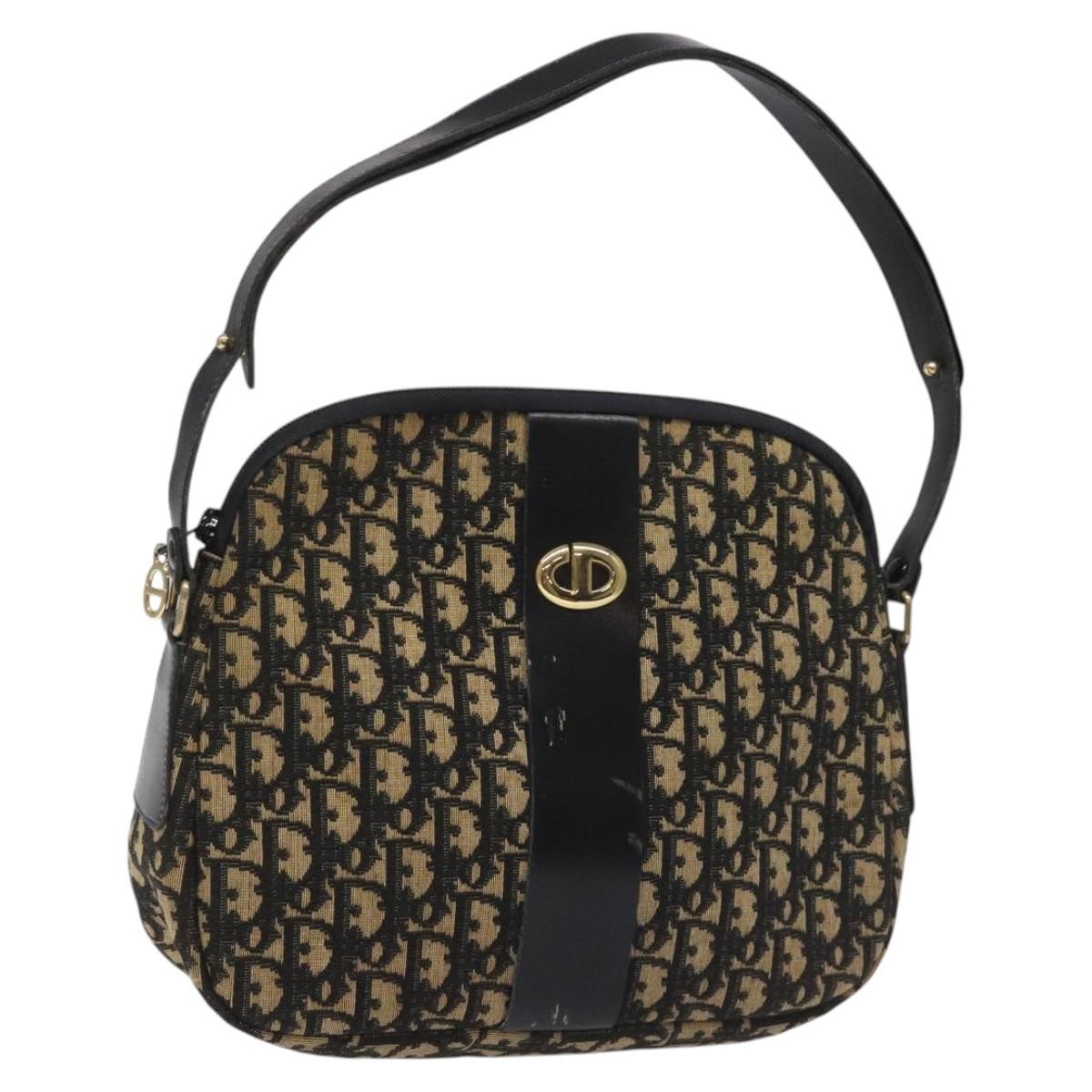 Dior Shoulder Bag Christian Trotter Bag 2 Canvas Black
