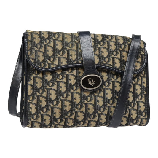 Dior Crossbody Bag Christian Shoulder Bag Bag Canvas Blue Navy