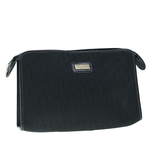 Dior Clutch Bag Christian Trotter Pouch issimo Clutche & Canvas Black