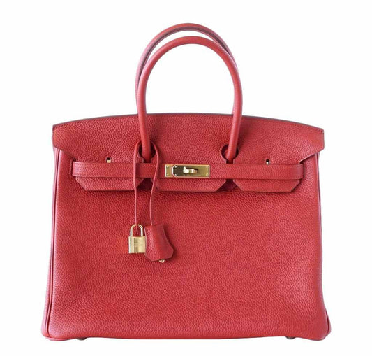 Hermes Birkin Vermillion Bag Travel Bag