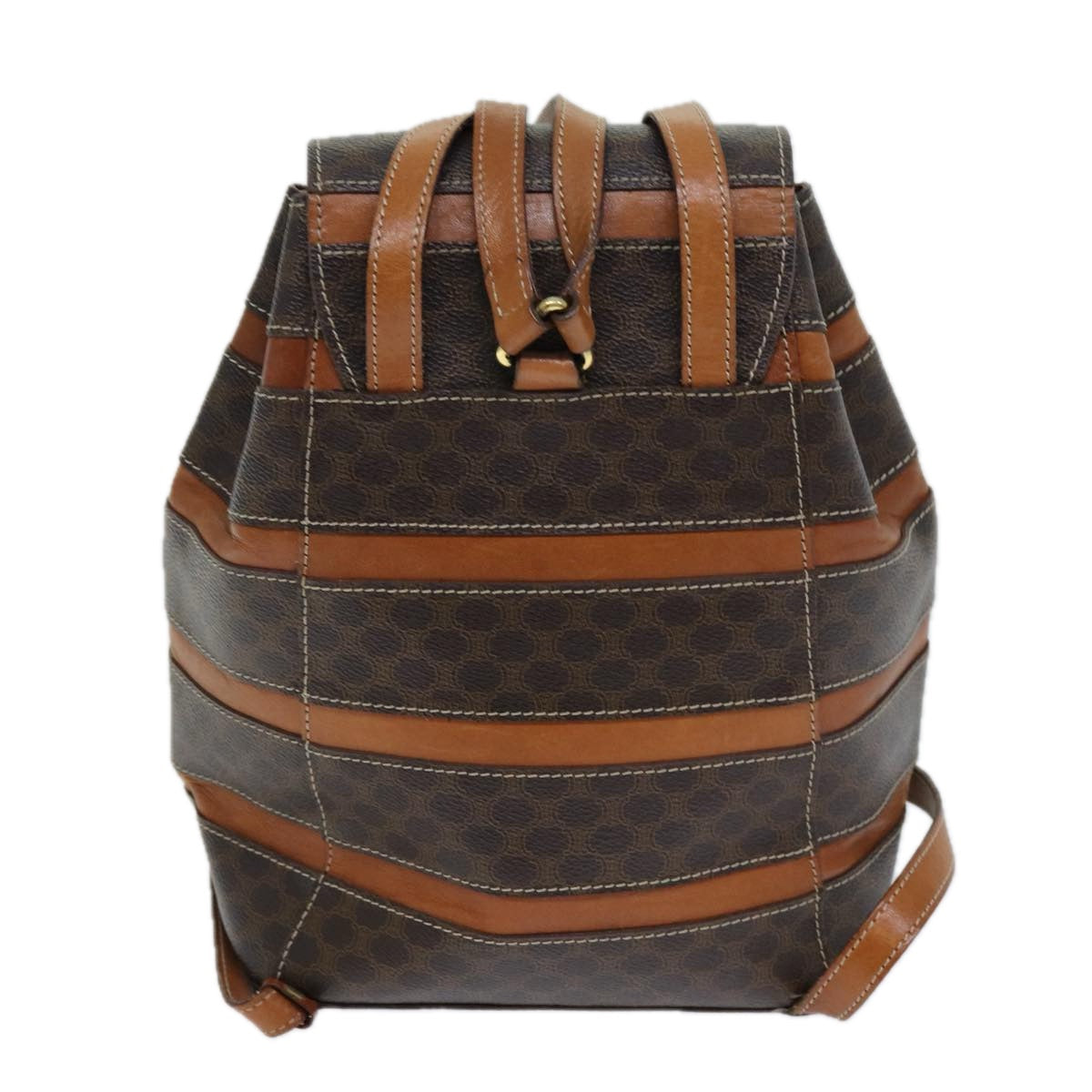Luxury Macadam Backpack Pvc Handbag Canvas Brown
