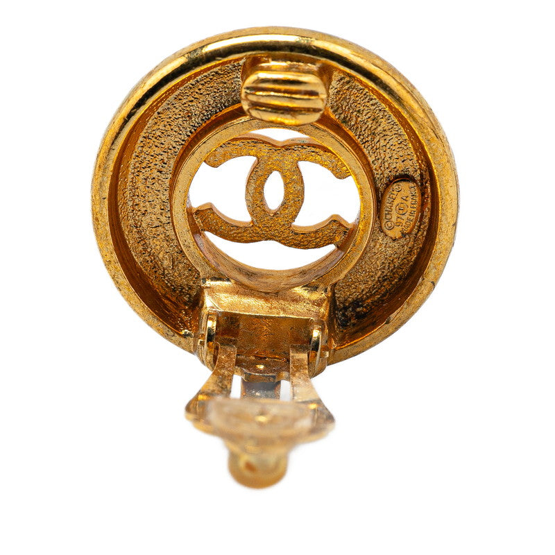 Gold Plated Coco Mark Earrings Jewelry Modern