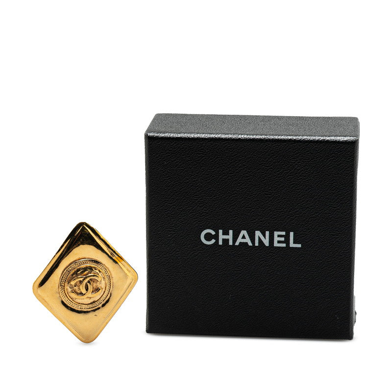 Gold Plated Coco Mark Brooch Signature