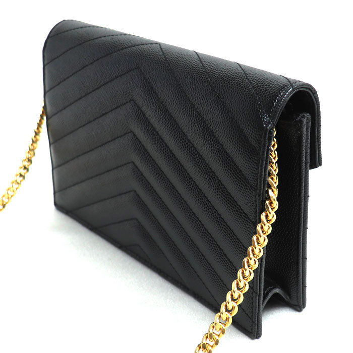 YSL Saint Laurent Cassandra 2Way Shoulder Bag Leather