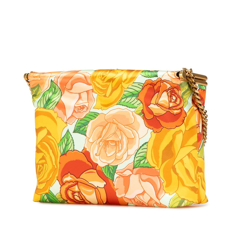 YSL Saint Laurent Flower Polyamide Shoulder Bag Logo