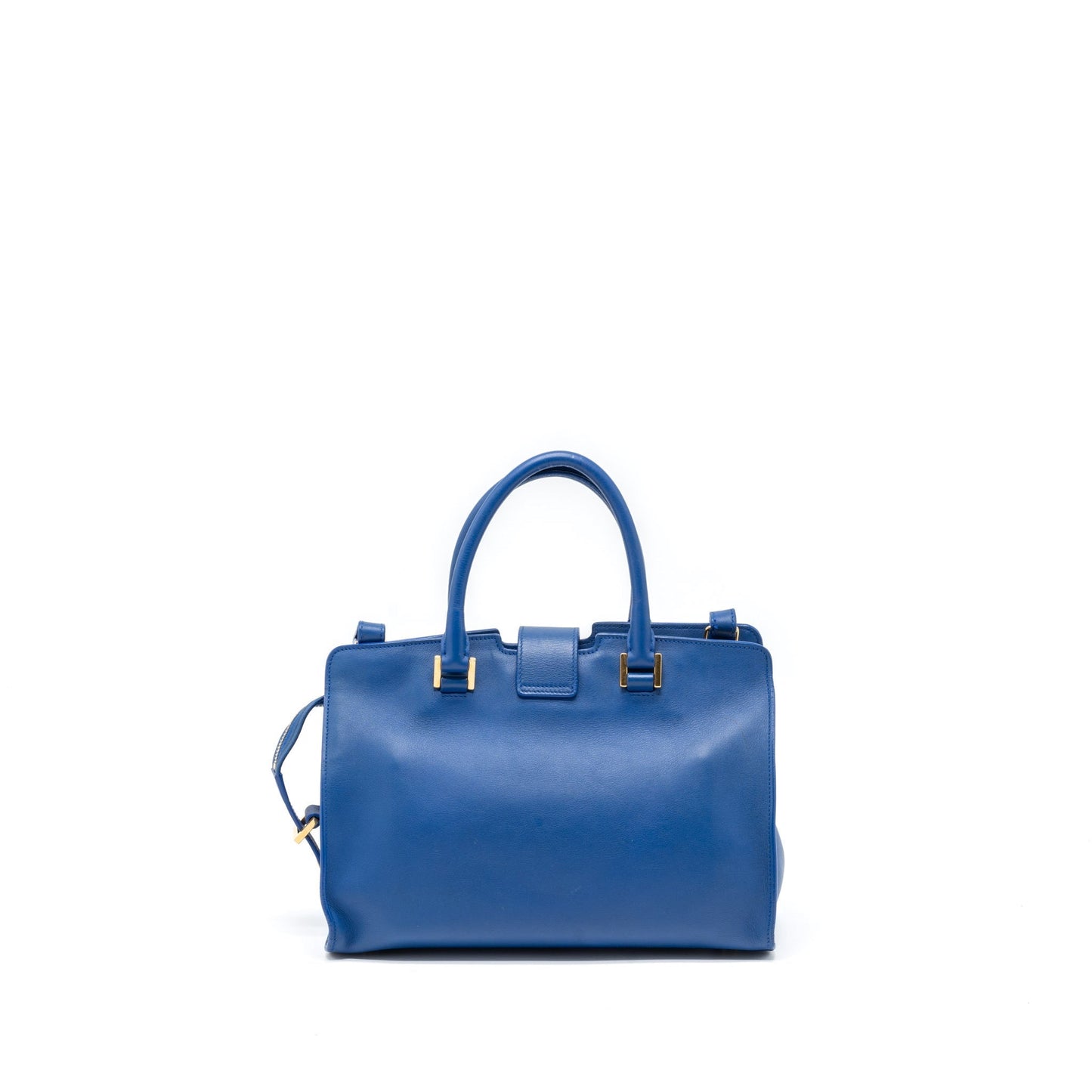 YSL Saint Laurent Saint Laurent Cabas Tote Purse Calfskin Blue Tote Bag