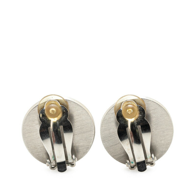 Chanel Metal Camellia Coco Mark Earrings Jewelry