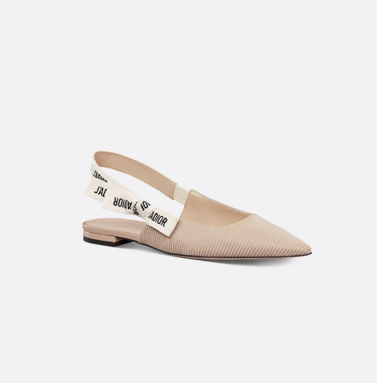 Dior Sling Bag J'A Slingback Flat Shoes