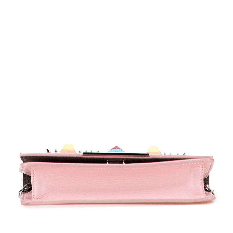 Fendi Hypnotize Shoulder Bag Leather Chain