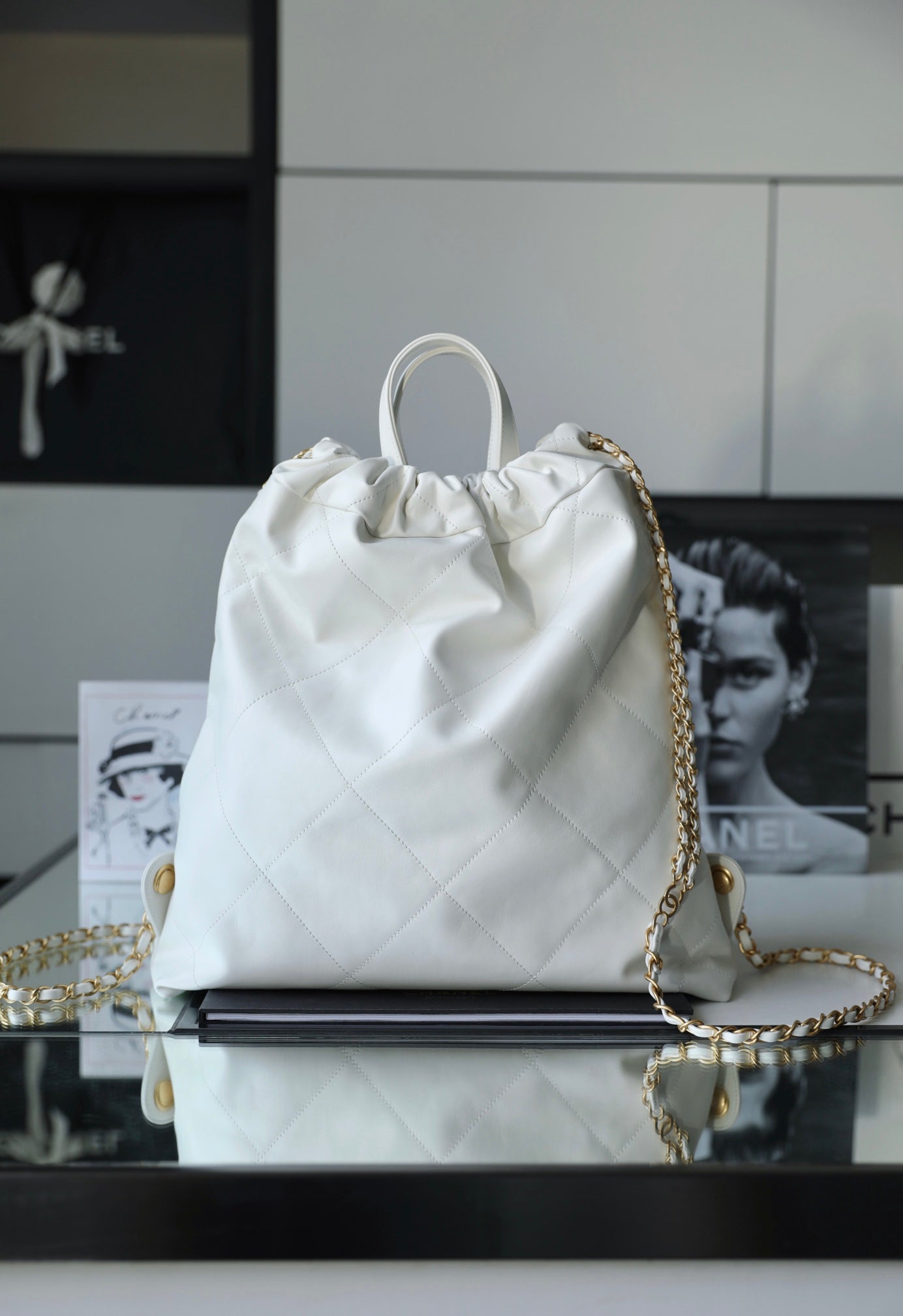 Chllarge Backpack For Women Bags White