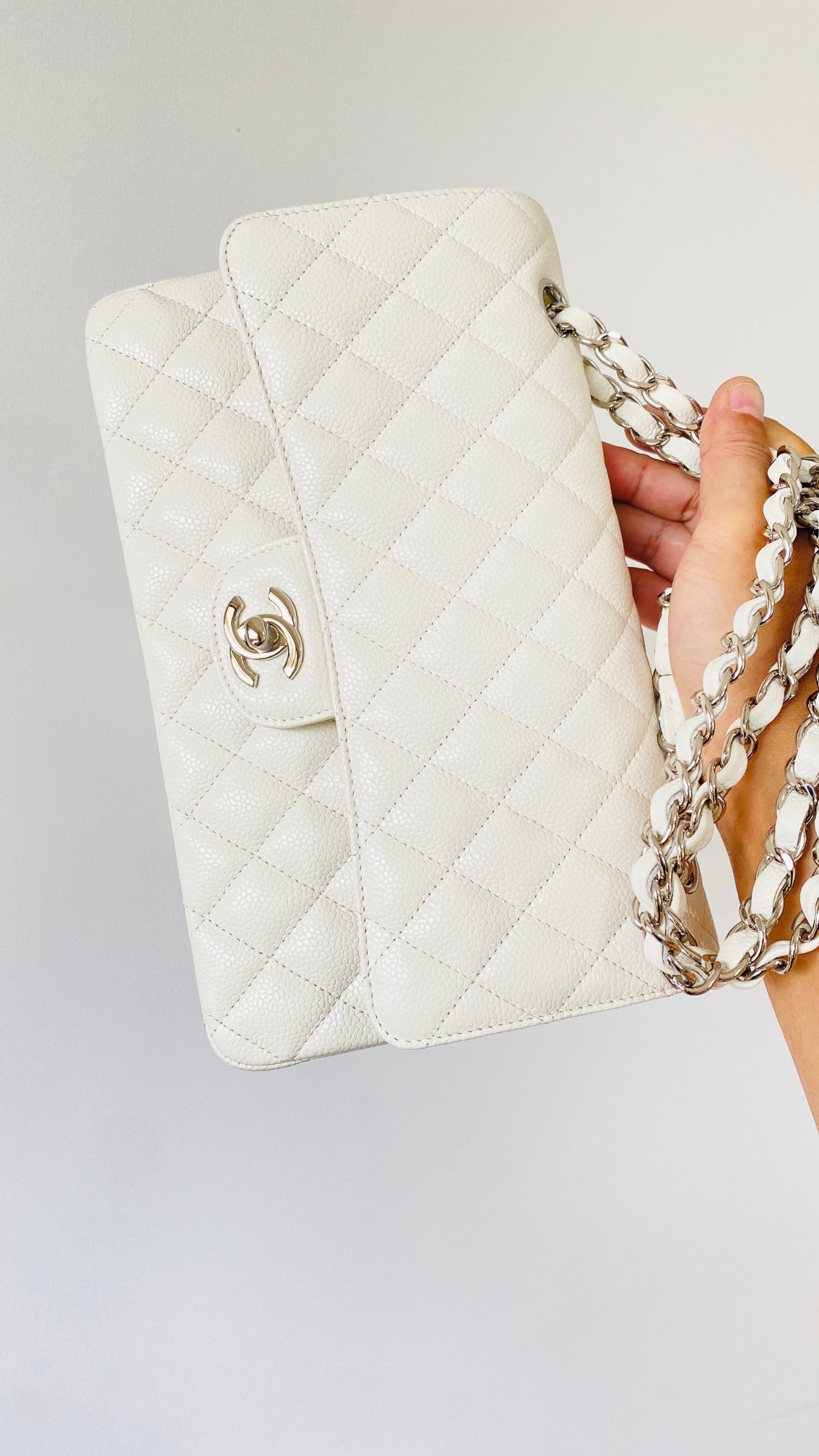 Chlsmall Classic Handbag For Women Bags White Travel Bag