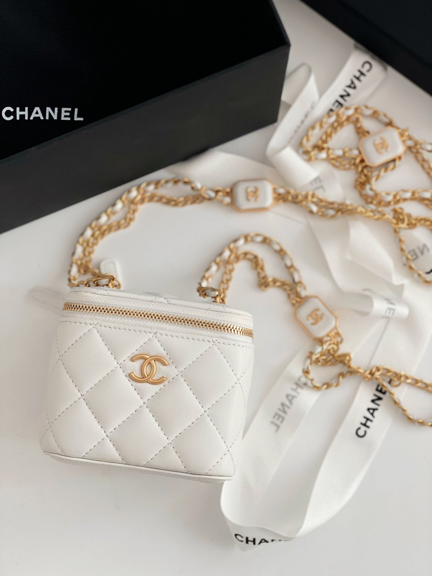 Chlsmall Vanity With For Women Bags White Travel Bag