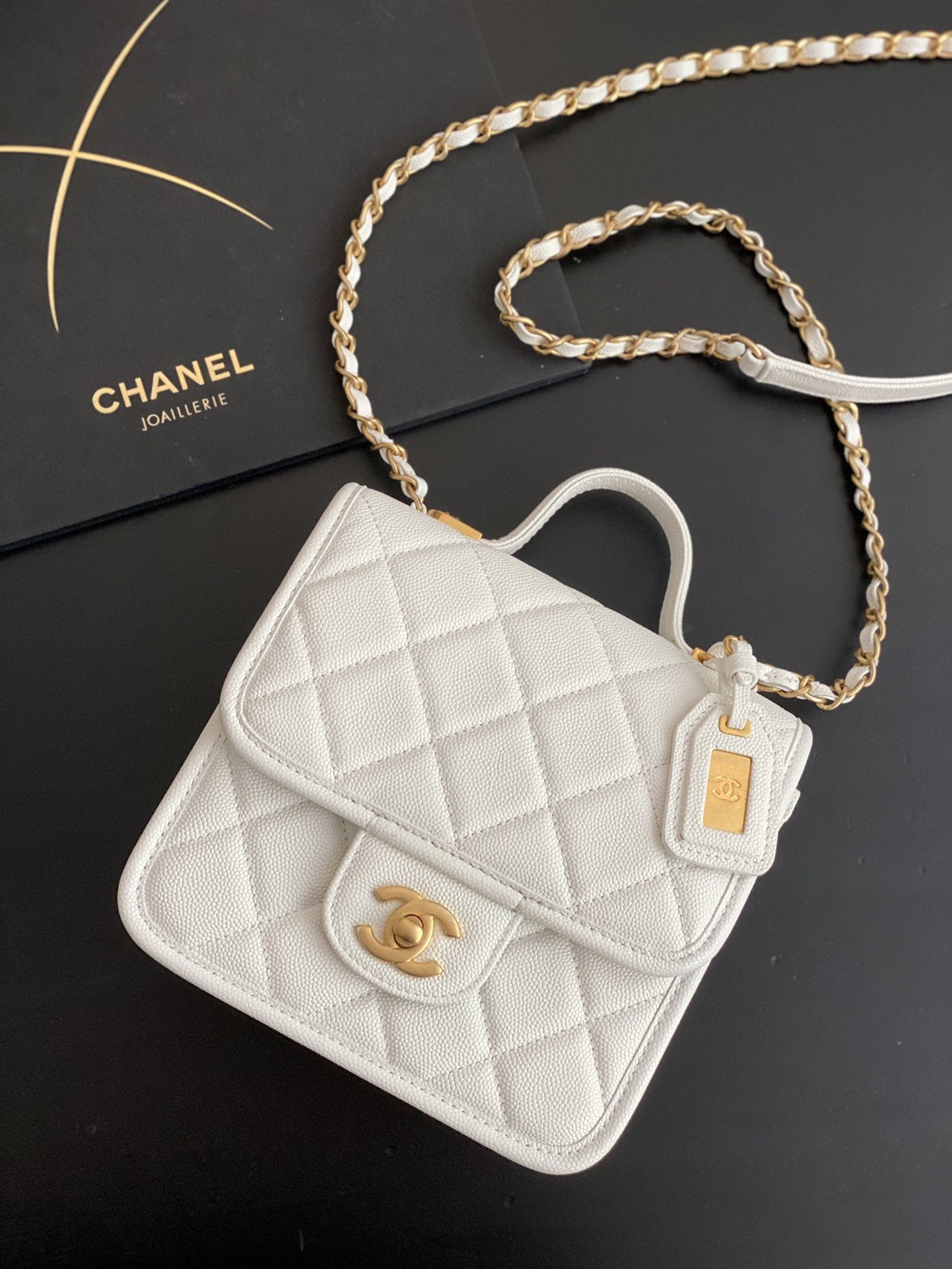 Chlsmall Top Qualityap Bag With Top Handle White Travel Bag