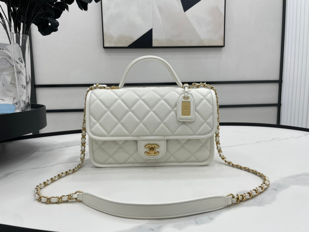 CHL 22K , ’s 9.8in White Handbag