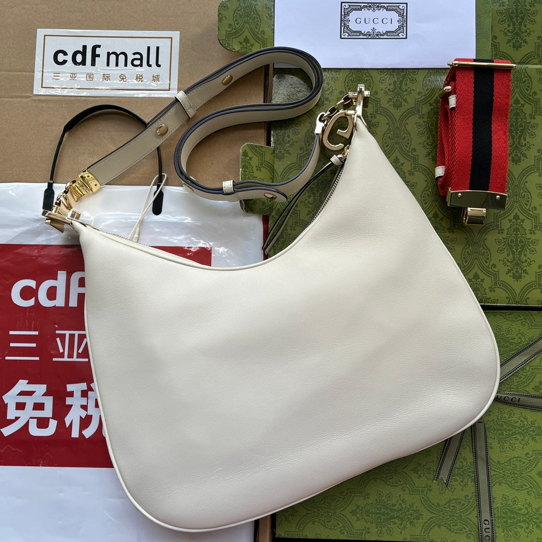 gg Atache , ’s 13.8in White Large Shoulder Bag