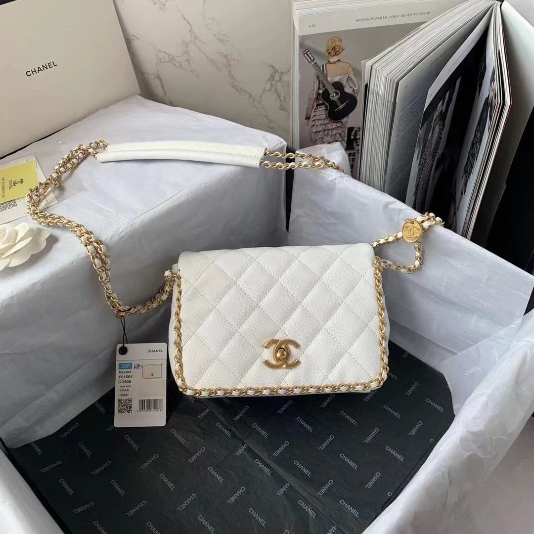 Chltop Qualityapbag With For Women Bags White Chain Travel Bag