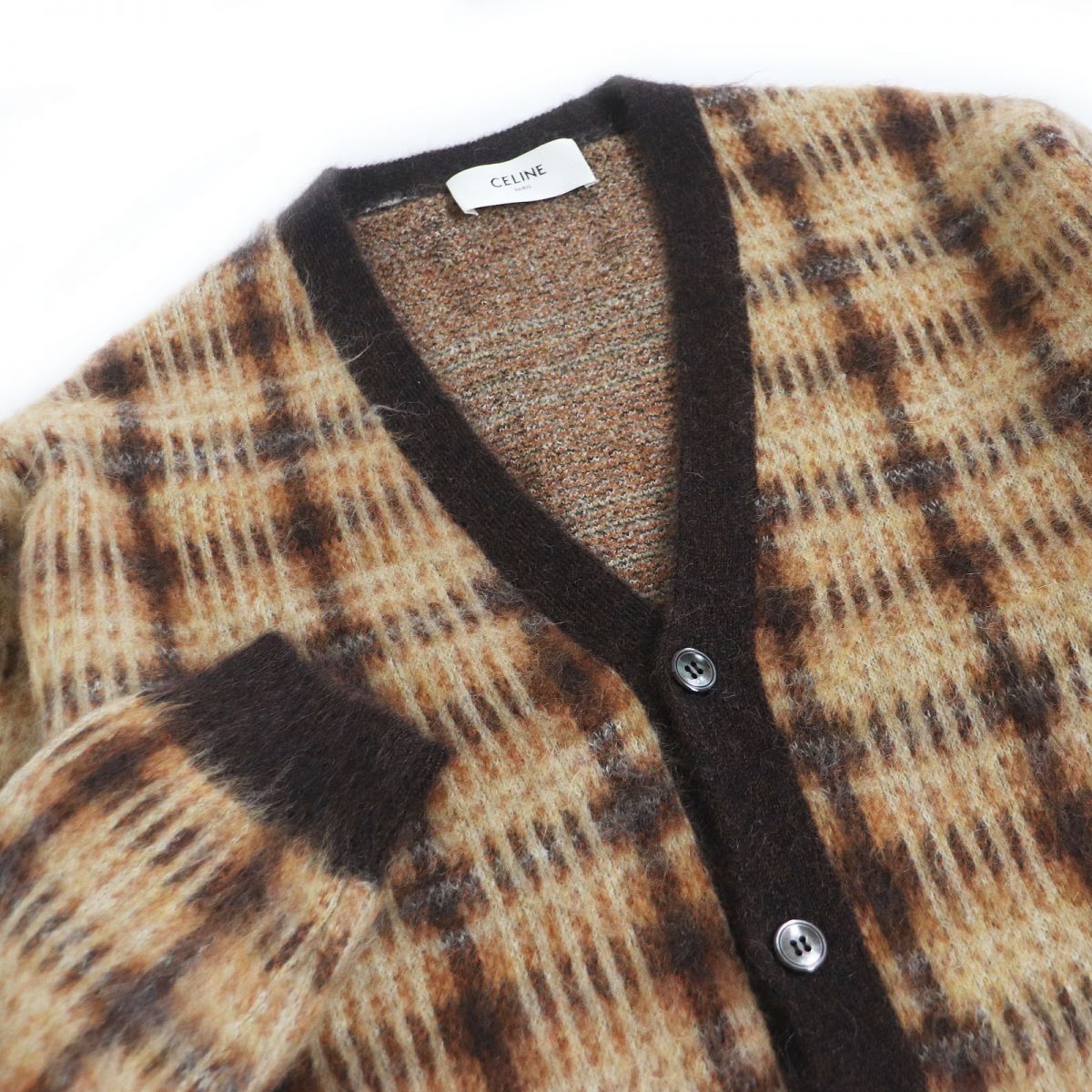 Knit See Photo Type Mens Handbag Brown Travel Bag